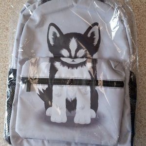 NEW Wamika Siberia Husky Puppy Backpack Kids Men Women Travel Camping Laptop Bag